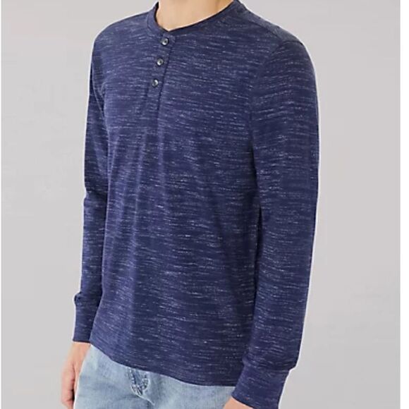 COPY - LEE MEN'S LONG SLEEVE HENLEY SHIRTS set of two - Picture 1 of 6